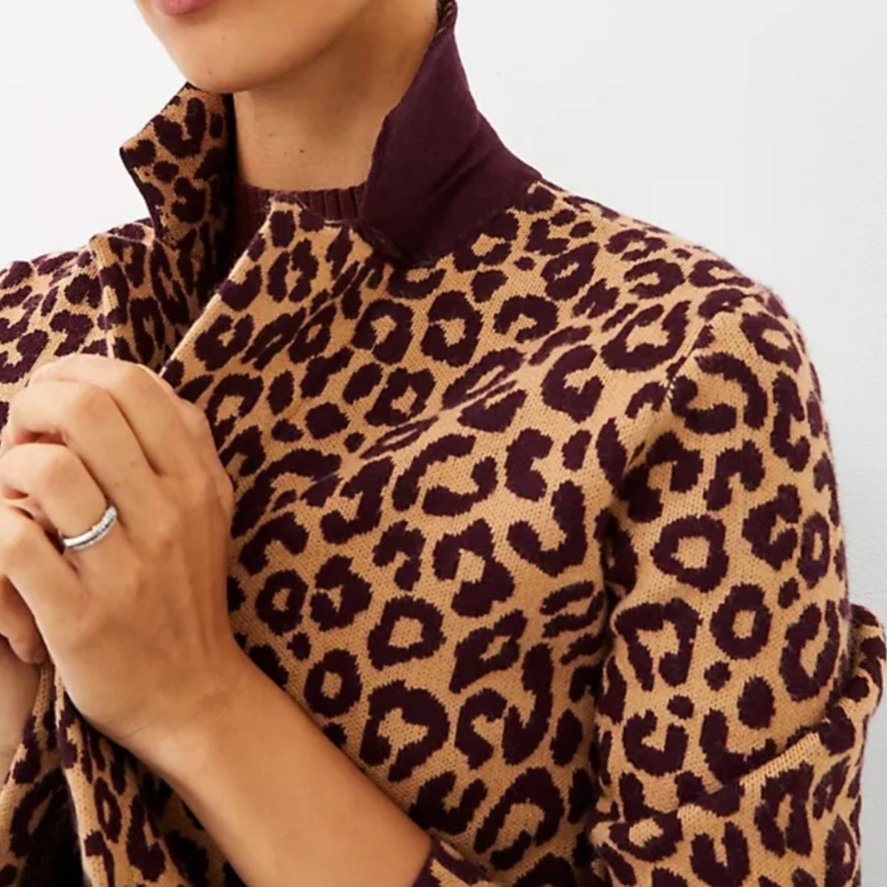 NWT Ann Taylor Leopard Print Women's Jacket Cardigan - Picture 3 of 8